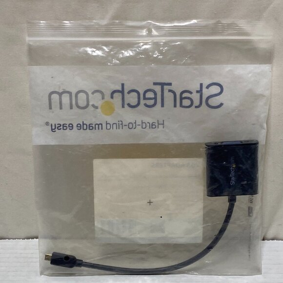 StarTech Micro HDMI to VGA Adapter Converter Smartphone Laptop MCHD2VGAE2 - Picture 3 of 7